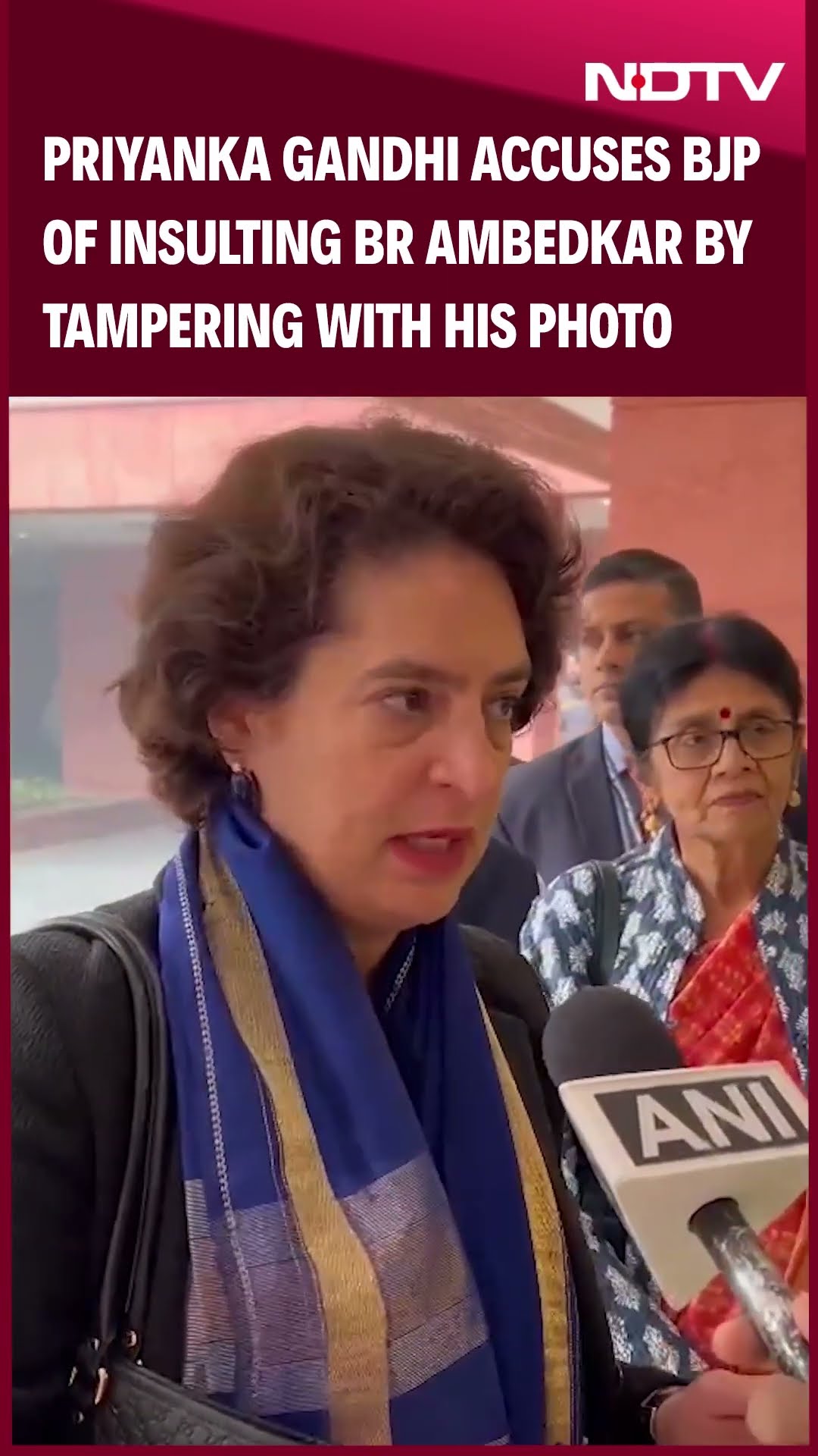 Amit Shah News | Priyanka Gandhi Accuses BJP of Insulting BR Ambedkar By Tampering With His Photo